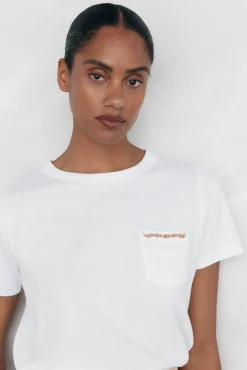 Pedro del Hierro Camiseta bolsillo cadena