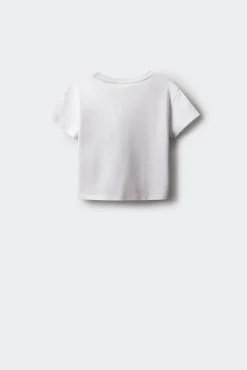 Crianças Springfield Kids Camiseta bolsillo crochet niña