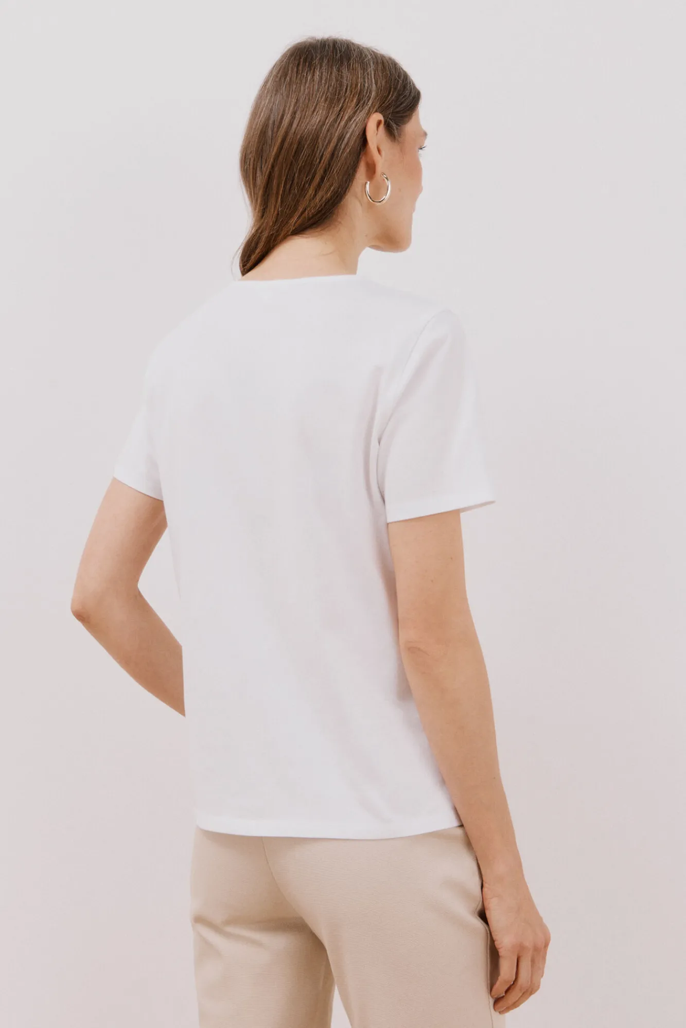 Cortefiel Camiseta bordado floral