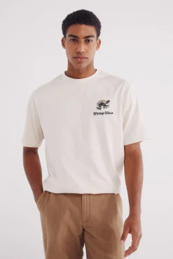 Springfield Camiseta bordado étnico