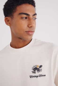 Springfield Camiseta bordado étnico