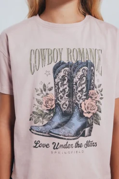 Crianças Springfield Kids Camiseta botas cowboy niña