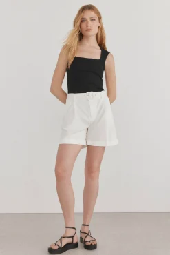 Pedro del Hierro Camiseta básica canalé sin mangas