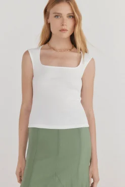 Pedro del Hierro Camiseta básica canalé sin mangas
