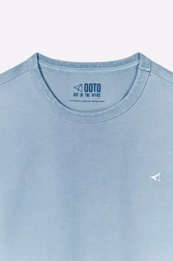 OOTO Camiseta básica con bordado avión