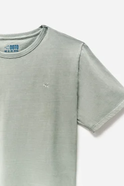 OOTO Camiseta básica con bordado avión