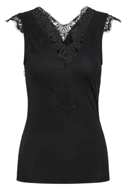 Pieces Camiseta básica detalle lencero