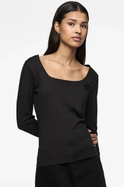 Pieces Camiseta básica escote reversible