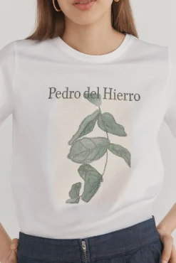 Pedro del Hierro Camiseta básica estampado posicional