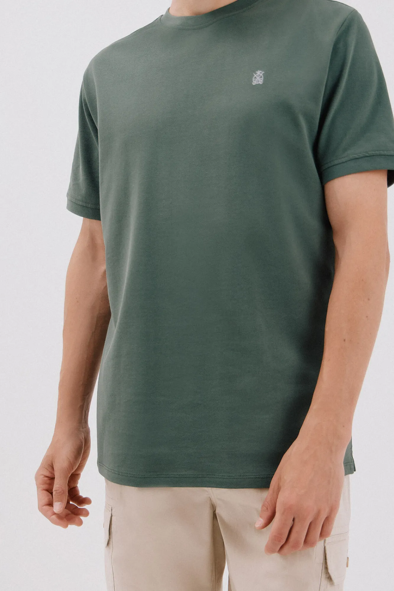 Cortefiel Camiseta básica piqué