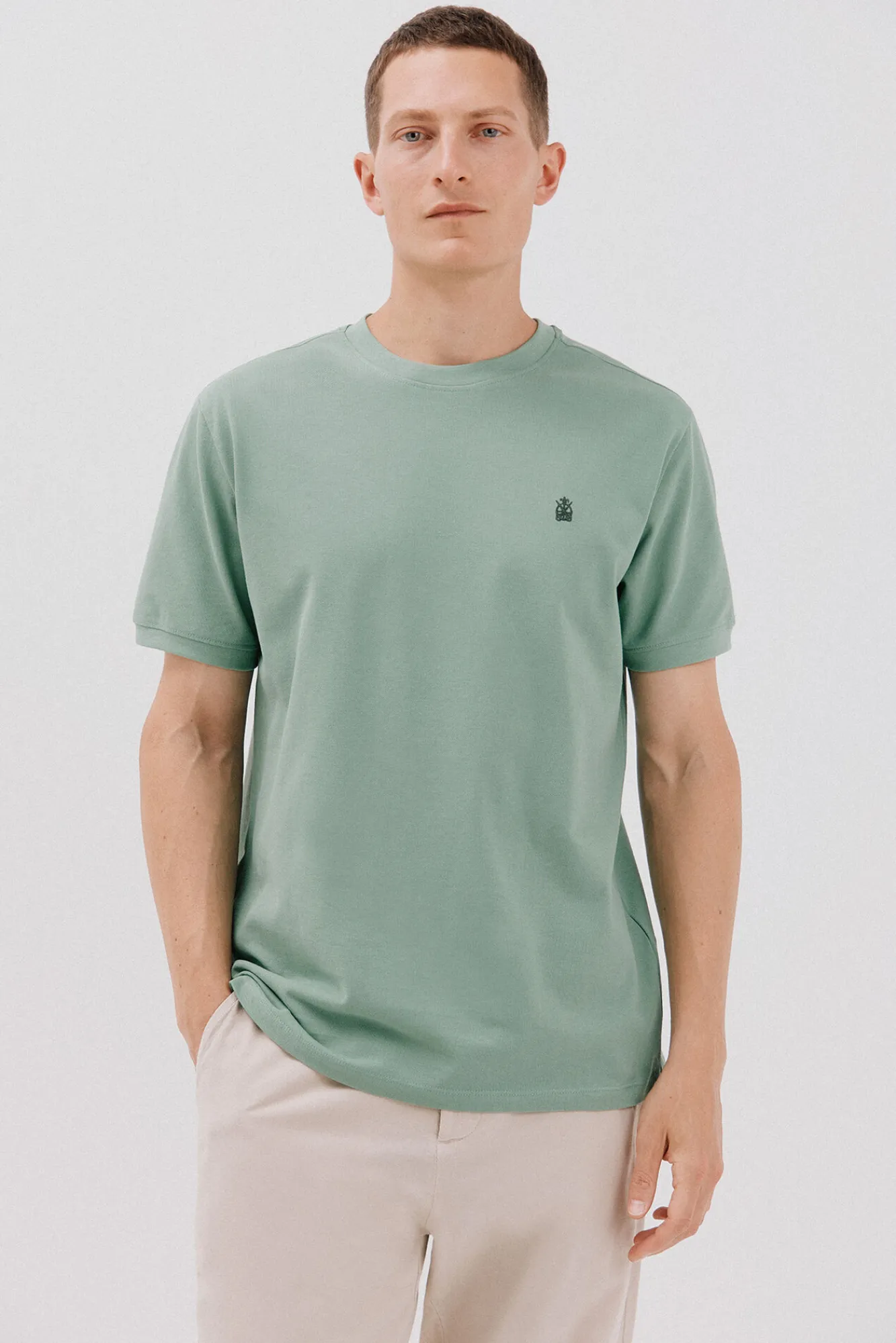 Cortefiel Camiseta básica piqué