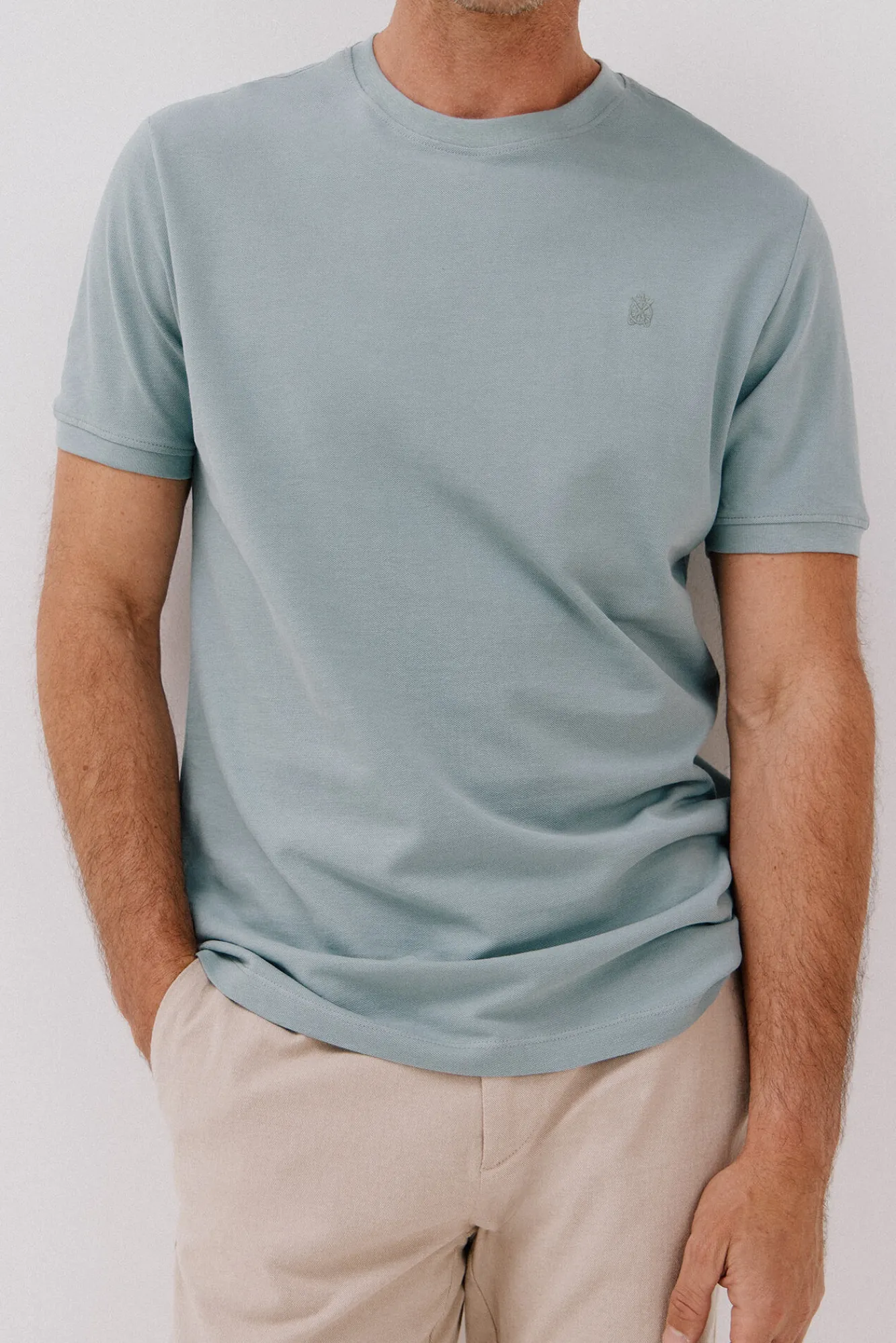 Cortefiel Camiseta básica piqué