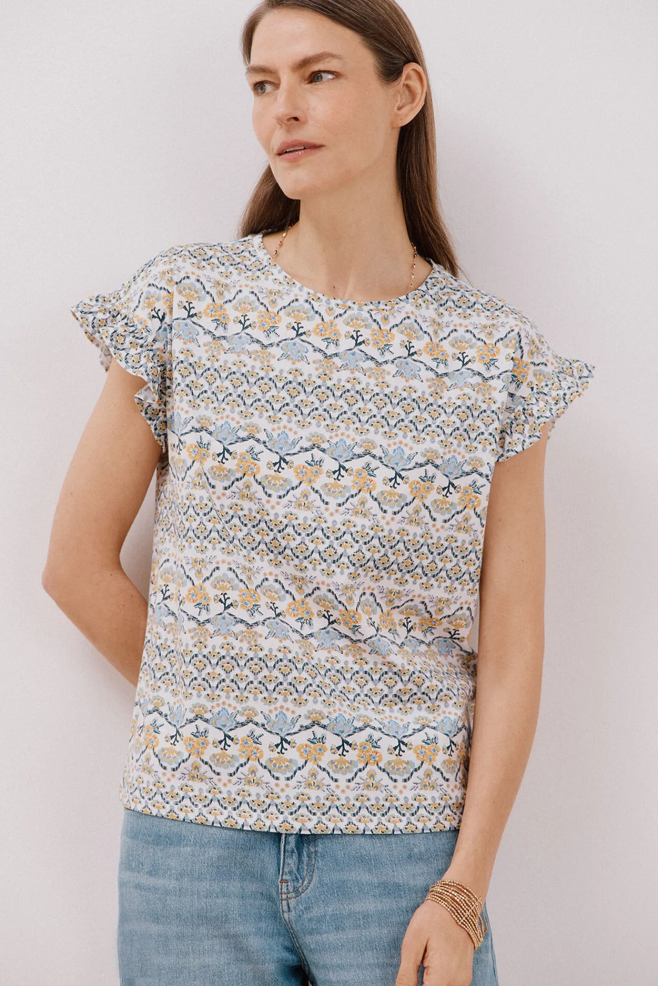 Cortefiel Camiseta básica volante