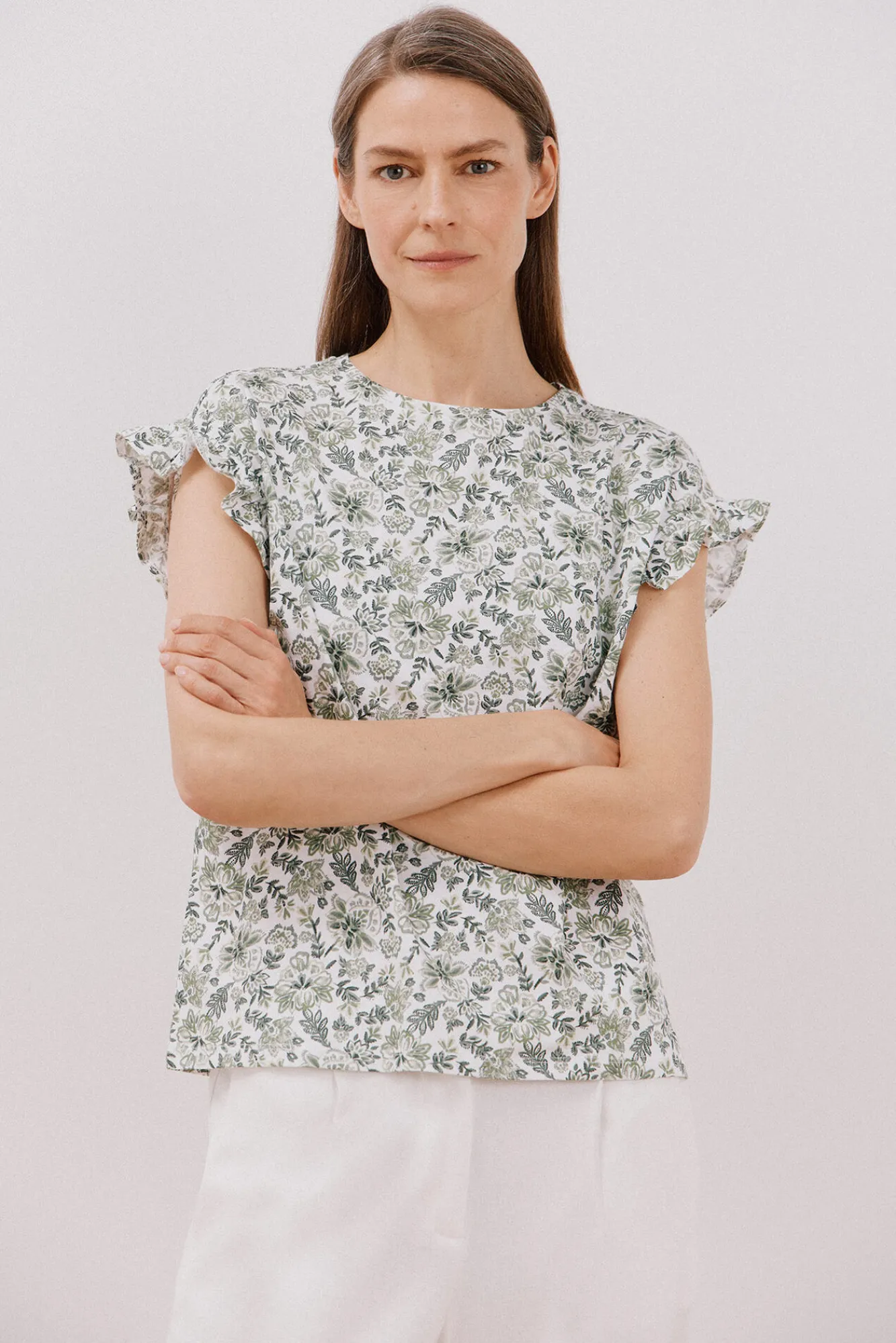 Cortefiel Camiseta básica volante