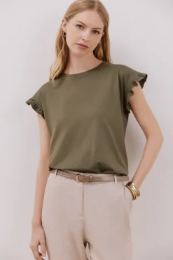 Cortefiel Camiseta básica volante