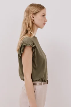 Cortefiel Camiseta básica volante