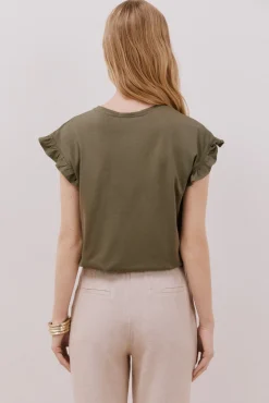 Cortefiel Camiseta básica volante