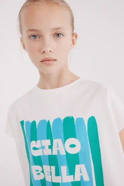Crianças Springfield Kids Camiseta Ciao Bella niña
