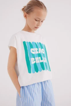 Crianças Springfield Kids Camiseta Ciao Bella niña