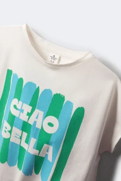 Crianças Springfield Kids Camiseta Ciao Bella niña