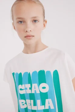 Crianças Springfield Kids Camiseta Ciao Bella niña