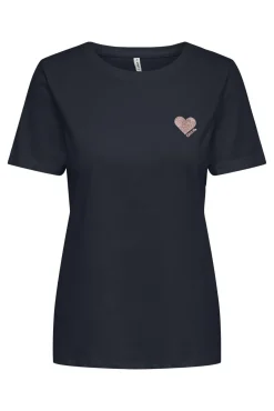 Only Camiseta con detalle de manga corta