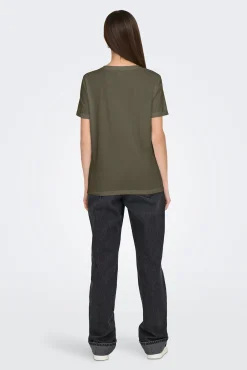 Only Camiseta con estampado y manga corta