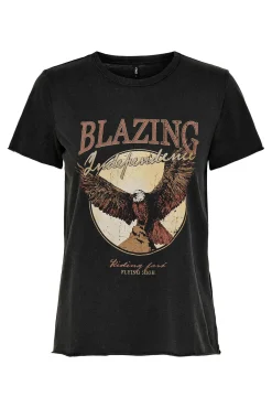 Only Camiseta con estampado y manga corta