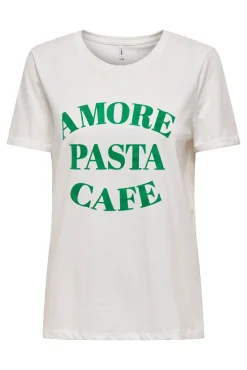 Only Camiseta con lettering
