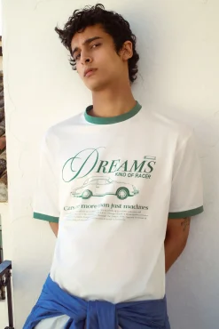 Springfield Camiseta contraste stay dreams