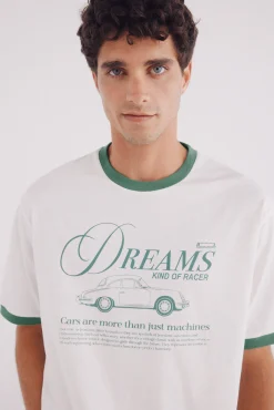 Springfield Camiseta contraste stay dreams
