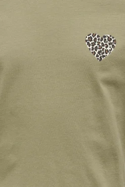 Crianças Only Girls Camiseta corazón niña