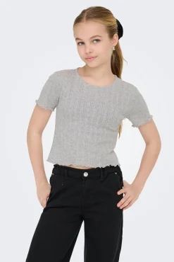 Crianças Only Girls Camiseta cropped niña