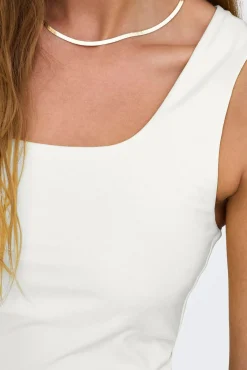 Only Camiseta cuello cuadrado
