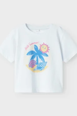 Crianças Name it Camiseta de manga corta 100% algodón