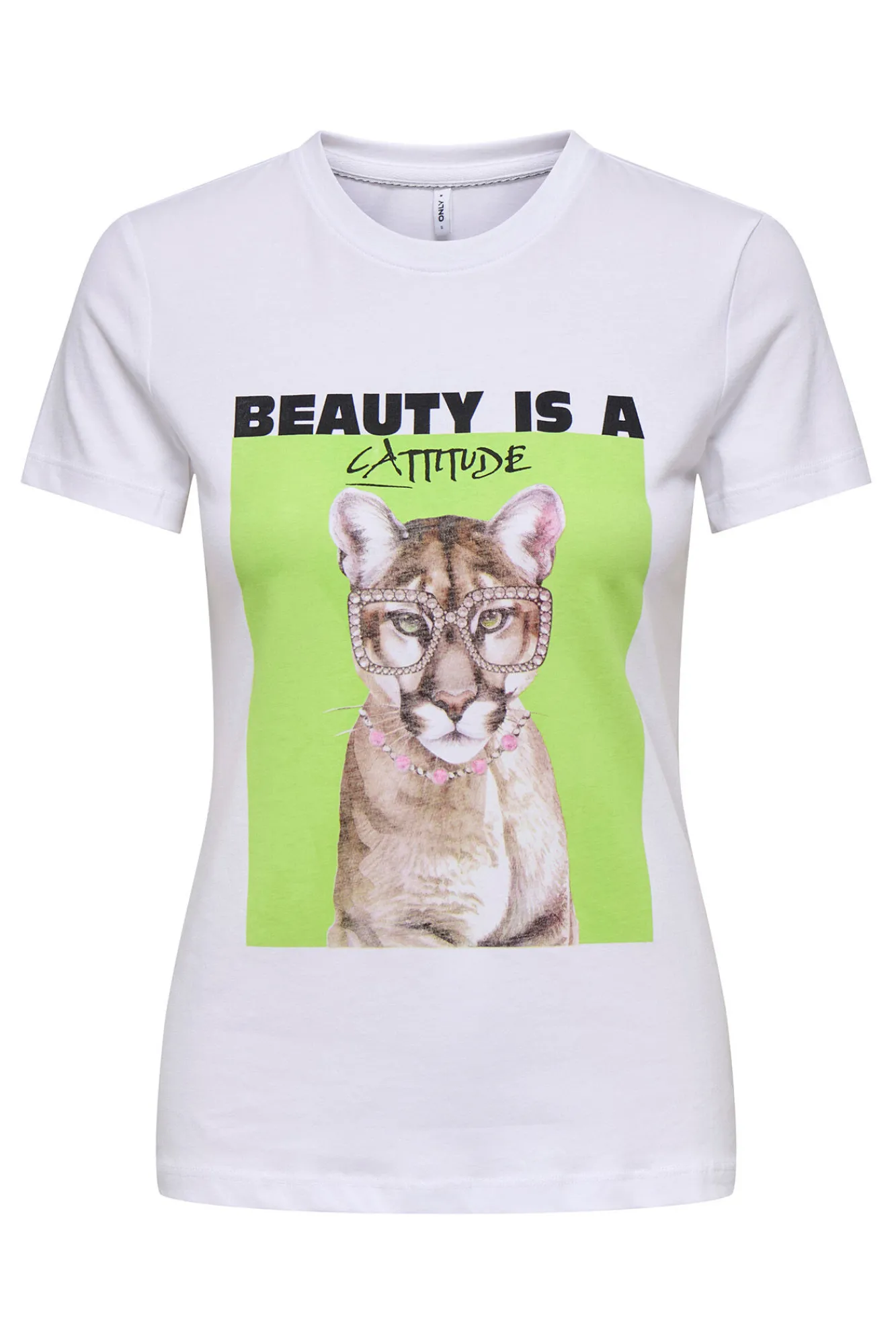 Only Camiseta de manga corta con dibujo frontal