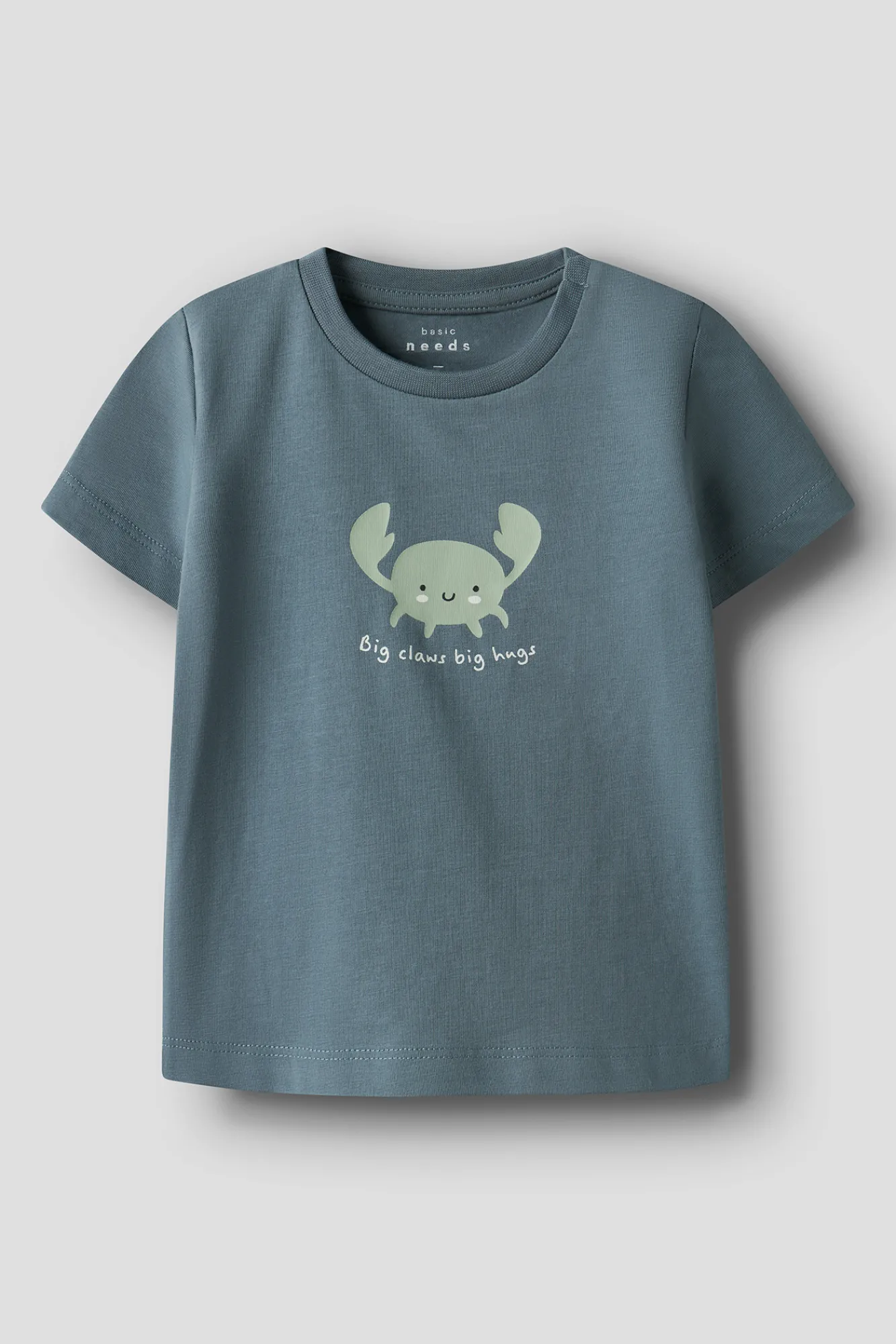 Crianças Name it Camiseta de manga corta con algodón orgánico