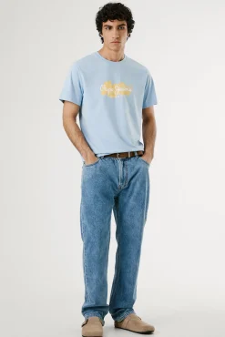 Pepe Jeans Camiseta de manga corta con logo y estampado frontal.
