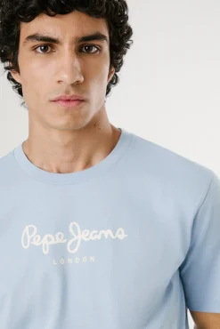 Pepe Jeans Camiseta de manga corta con logo frontal.