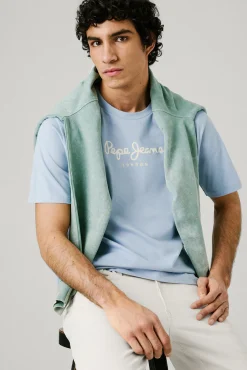 Pepe Jeans Camiseta de manga corta con logo frontal.