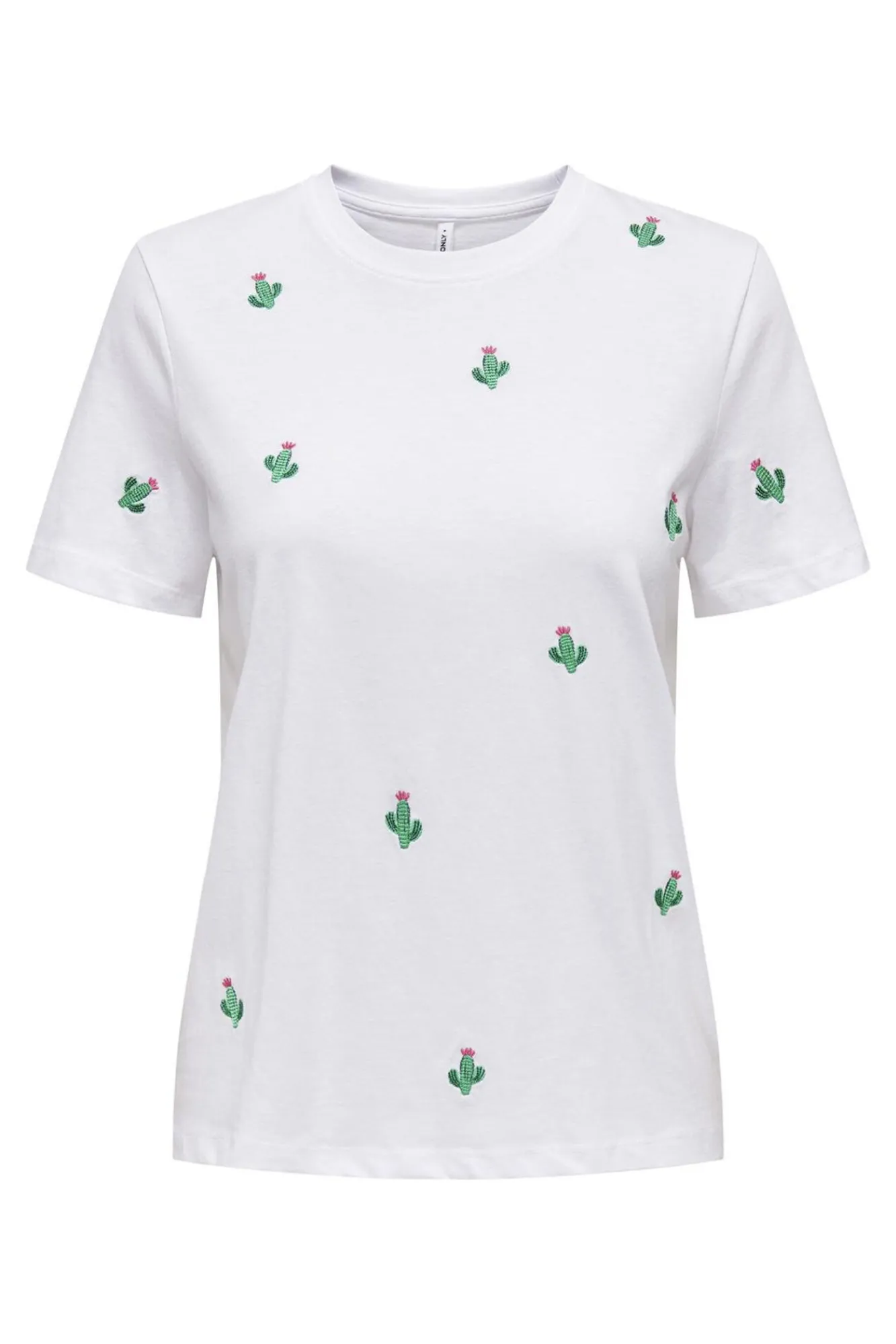 Only Camiseta de manga corta detalle bordados