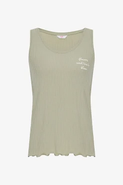 Penti Camiseta de pijama sin mangas caqui