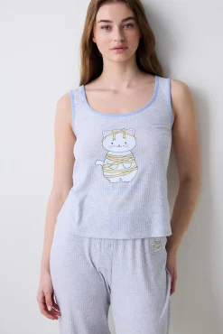 Penti Camiseta de pijama sin mangas estampada