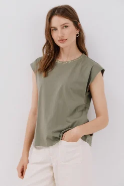Cortefiel Camiseta escote pico
