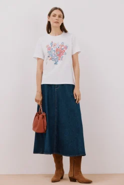 Cortefiel Camiseta estampado floral