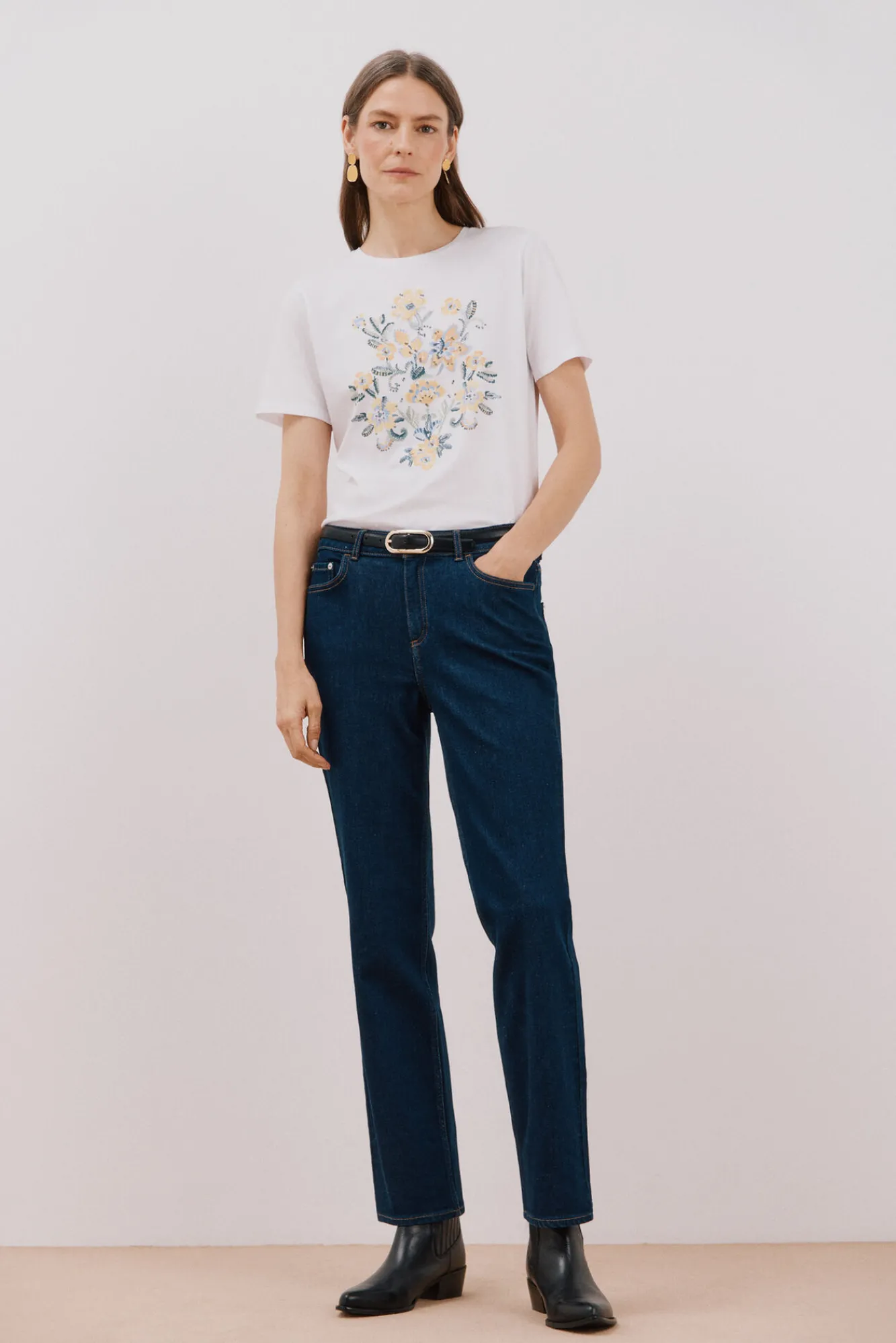Cortefiel Camiseta estampado floral