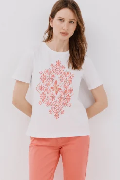 Cortefiel Camiseta estampado posicional