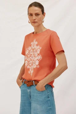 Cortefiel Camiseta estampado posicional
