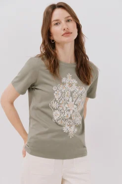 Cortefiel Camiseta estampado posicional