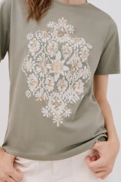 Cortefiel Camiseta estampado posicional